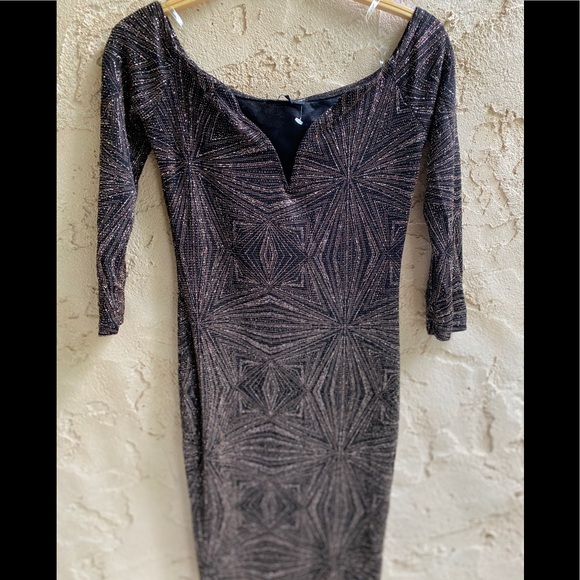 Off the shoulder long sleeve party dress - Picture 1 of 3